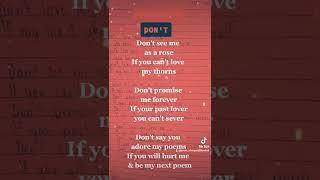 DON'T - An Original Poem Composition of Jonah B. Tamondong #spokenwordpoetry #originalpoem #poetry