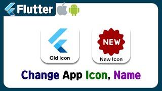 Flutter - Release App (1) Change App Icon, Name tutorial example.