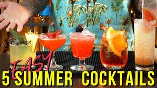 5 EASY Summer Cocktails to Make at Home