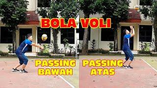 BOLA VOLI  | PASSING BAWAH DAN ATAS | MATERI PJOK