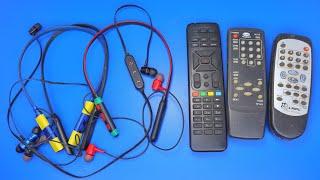 Awesome uses of old neckband earphones and tv remote