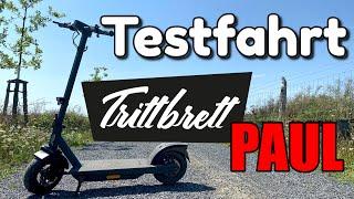 Trittbrett Paul Touring 2023 E Scooter Testfahrt  - 1000w Peak Power