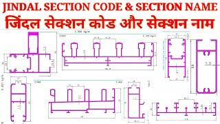 Domal and Jindal Aluminium Window Section Code , Section Name & Section Size | Weight Chart