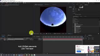 Flat footage to Dome Projection using After Effects native effect