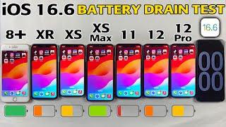 iOS 16.6 Battery Life Drain Test - iPhone 8 Plus vs XR vs XS vs XS Max vs 11 vs 12 vs 12 Pro in 2023