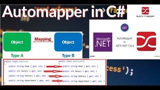 ASP NET Core 7.0  AUTOMAPPER. USING AUTOMAPPER IN ASP.NET CORE 7.0. OBJECT TO OBJECT MAPPER
