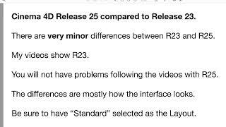 Changes in Cinema 4D R25
