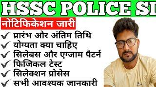 Hariyana Staff Selection Commission Police Sub Inspector Vacancy 2021 | HSSC SI Bharti 2021