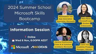 2024 Microsoft Skills Summer School Bootcamp Information Session