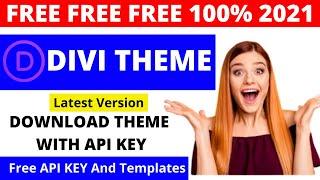 Divi Theme With Free API Key and Plugins | Divi Page Builder | New Latest Updates 2021| Divi Builder