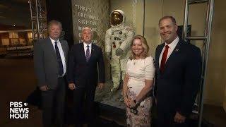 WATCH: Pence takes part in unveiling of Neil Armstrong's Apollo 11 spacesuit