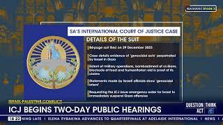 ICJ begins two day public hearings
