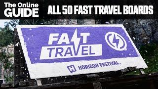 Forza Horizon 5 - All 50 Fast Travel Bonus Board Locations