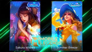 Guinevere | Summer Breeze Skin VS Sakura Wishes Skin | Mobile Legends Bang Bang