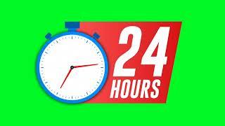 4K 24/7 Service is open 24 hours a day || Green Screen Background