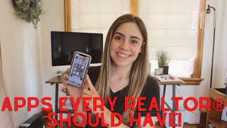 APPS EVERY REAL ESTATE AGENT SHOULD HAVE! | BEST apps for real estate agents