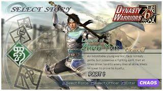 Dynasty Warriors 6 - Zhao Yun - Musou Mode - Chaos Difficulty - Part 1