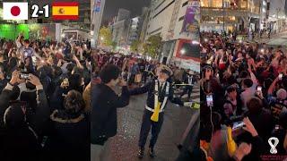 Crazy Scenes In Japan As Fans Celebrate 2-1 Win Against Spain And Reaching The Round Of 16