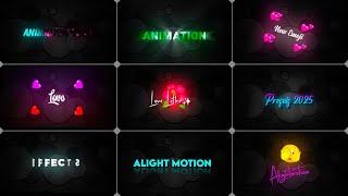 Top 10 Trending Alight Motion Text Animations 2025