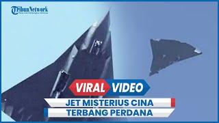 Penampakan Jet Tempur Siluman Misterius Cina Mengudara Perdana di Siang Bolong