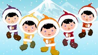 Five little Eskimos | Kindergarten Nursery Rhymes For Toddlers | Cartoons For Children by Kids Tv