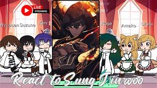 The wrong way to use healing magic react to Sung Jin woo | Solo Leveling | Gacha life 2 | usato