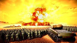 1 Million Zombies vs NUKE Sherman's ARMY - Ultimate Epic Battle Simulator 2 UEBS 2 (4K)