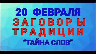 20 ФЕВРАЛЯ - ДЕНЬ ЛУКИ ! ЗАГОВОРЫ. ТРАДИЦИИ. / "ТАЙНА СЛОВ"