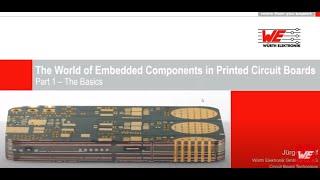 Würth Elektronik Webinar: The World of Embedded Components in Printed Circuit Boards – Basics