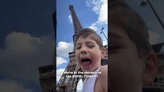 Evan! #duuuudeboys #family #fun #travel #shorts #shortsvideo #paris #italy #eiffeltower #traveling