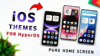  3 Perfect iOS Inspired Themes For Xiaomi HyperOS | iOS Theme | Best iOS theme for redmi phone