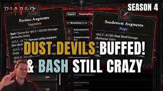 BASH STILL CRAZY! Dust Devils BUFFED - SEASON 4 START IN Diablo 4