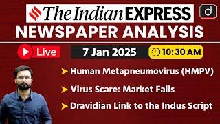 LIVE Newspaper Analysis | 07 January 2025 | The Indian Express | Drishti IAS English