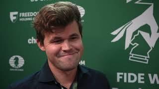 "It feels good to be back" -  Magnus Carlsen