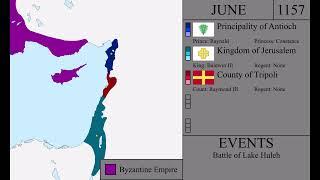 History of the Crusader States | Crisis and Intervention (1144-1174): Every month