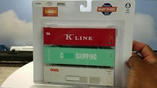 Athearn 40' Containers Walthers Thrall Rebuilt 40' Well Car