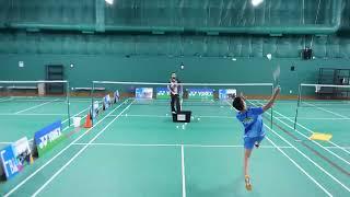 Badminton - chasse step for doubles flick serve return