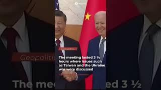 Xi Jinping and Joe Biden met for the first time as presidents a day before the G20 summit in Bali