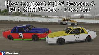 iRacing Dirt Mini Stock 2024 Season 3 Week 13 -New free Content