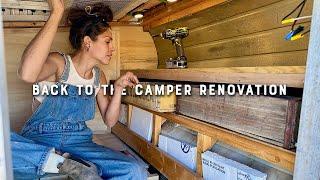 picking up where my depression left off | DIY camper renovation