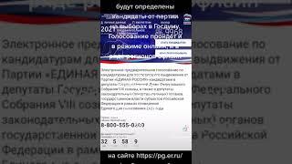 Адрес сайта https://pg.er.ru/ #ПредварительноеГолосование #ЕР #Выборы2021