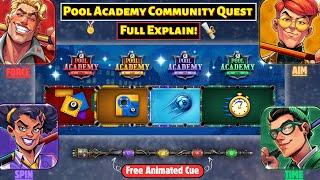 Pool Academy Quest Full Explained in 8 Ball Pool | Winner Announcement!