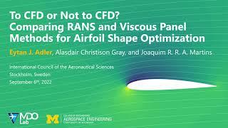 RANS vs. viscous panel methods for airfoil shape optimization (ICAS 2022)