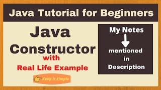 #5 Java Constructor | Java Tutorial for Beginners