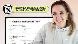How to Build & Sell a Notion Template (MASTERCLASS)