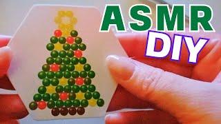 Bead Christmas Tree ASMR | DIY Ornament - Calming Sounds To Relax, Study & Sleep | No Talking