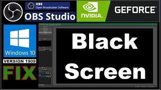 Fix OBS black screen display capture on NVIDIA Geforce laptops