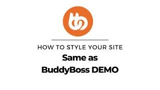 How to apply styles same as BuddyBoss DEMO | BuddyBoss Tips