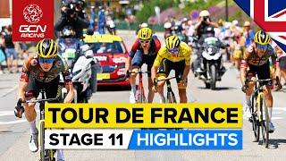 Vingagaard Cracks Pogačar To Take Yellow! | Tour De France 2022 Stage 11 Highlights