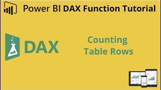 Power BI - How to count table rows | Row Count Function